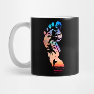 Surfer Footprint Mug